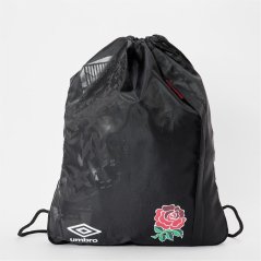 Umbro England Rugby Formation Gymsack Adults Black/White/Red