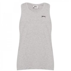 Slazenger Muscle Vest Mens Grey Marl