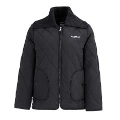 Firetrap Women's Long Sleeve Hip Length Quilted Jacket Black