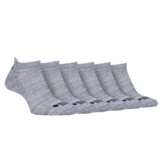 Jeep 6 Pack Trainer Socks Mens Grey