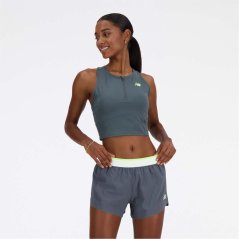 New Balance Sleek Race Day Fitted Tank Top Grey