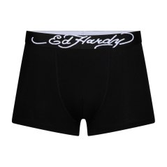 Ed Hardy Mens 3 Pack Boxer Briefs Black