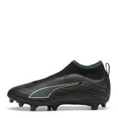 Puma Unisex Kids' Ultra 6 Match+ Ll Fg/Ag Firm Ground Football Boots Blk-FL-GrnTrrn