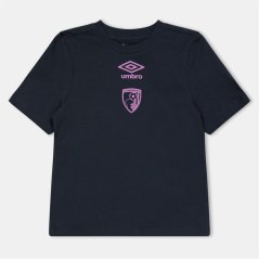 Castore Unisex Kids Bournem Short Sleeve Performance T-Shirt Blu/Mallard