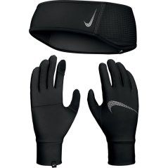 Nike Essential Hat & Glove Set Ladies Black/Silver