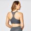 USA Pro Core Racer Back Sports Bra Charcoal Marl