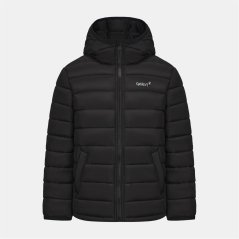 Gelert Men's Hooded Long Sleeve Insulated Puffer Jacket Grey/Black