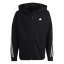 adidas Future Icons 3-Stripes Full-Zip Hooded Track Top Black/White