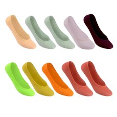 Lee Cooper 10 Pack Bamboo Invisible Socks Ladies Multi