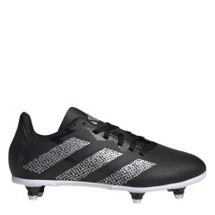 adidas Kids' Soft Ground Rugby Boots Core Black