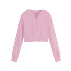 Miso Women's Cropped Hoodie Pink