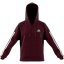 adidas Essentials 3 Stripe Zip Track dámska mikina Ruby