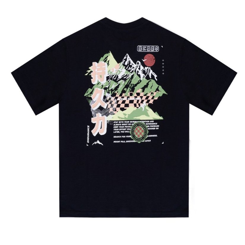 Firetrap Kids' Japan Pack Regular Fit T-Shirt Black/Green