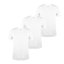 Donnay Three Pack V Neck pánské tričko White