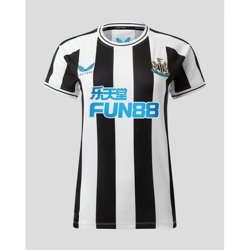Castore Newcastle United Home Shirt Womens 2022/2023 Black/White