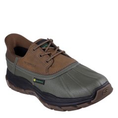 Skechers John Deere Slip-Ins Waterproof Duck Steel Toe Cap Boots Mens Olive/Brown