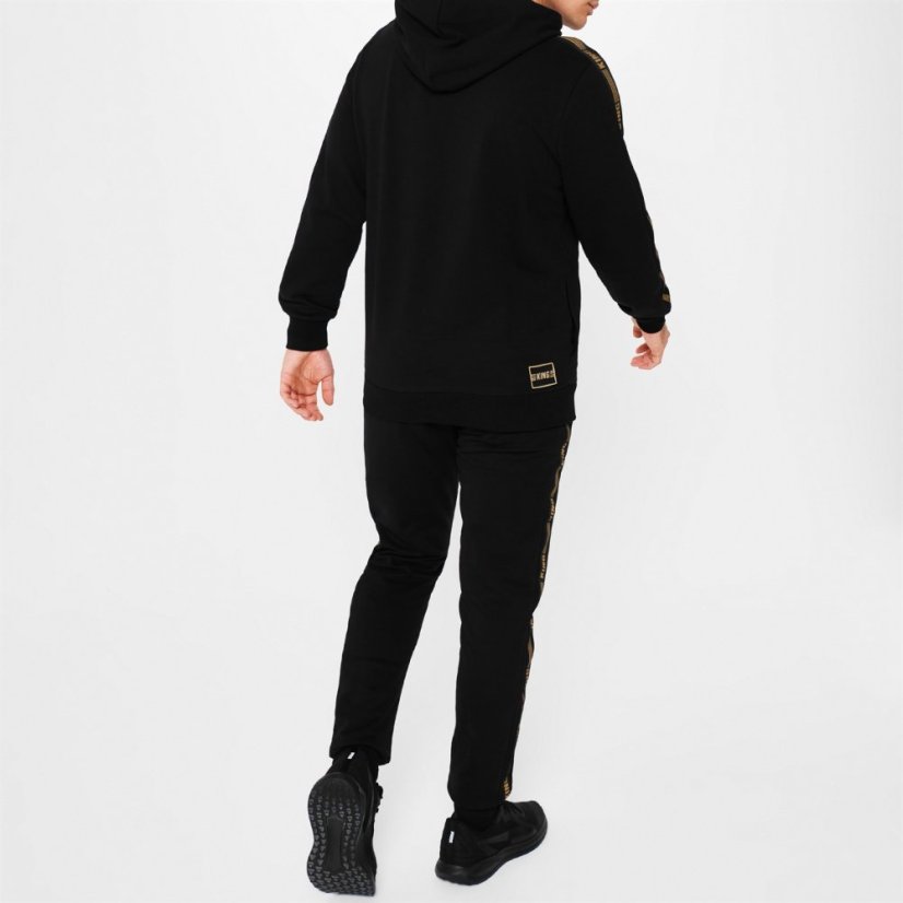 Puma King Tape Hoodie Mens Black/Gold