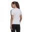 adidas Essentials Slim 3-Stripe dámske tričko White/Black