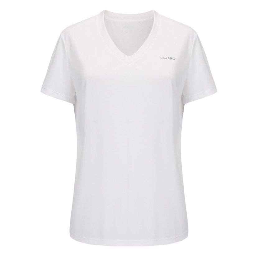 USA Pro The USA Pro Tech V Tee Ladies White