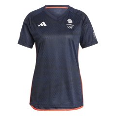 adidas Women's Great Britain Short Sleeve T-Shirt Legend Ink