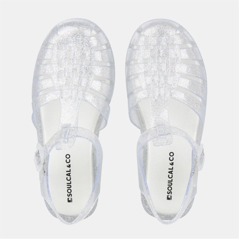 SoulCal SoulCal Jelly Sandal Childrens Silver Glitter