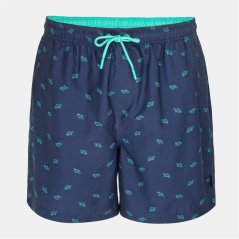 Hot Tuna Men's Above The Knee 2 Pockets Swim Shorts Navy Sml Logo