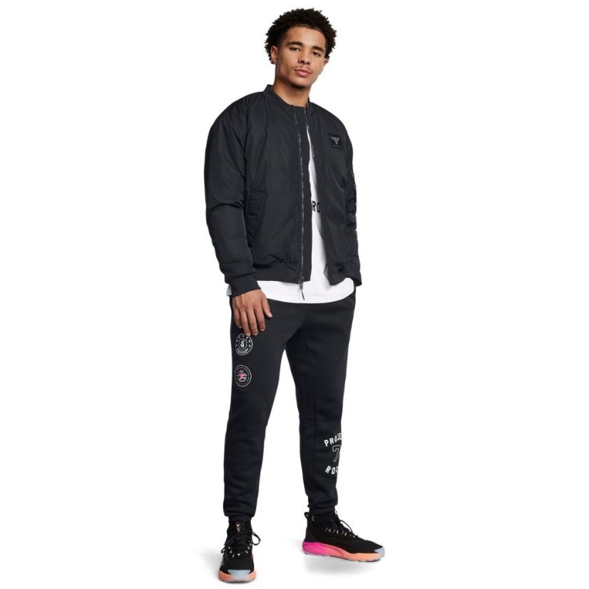 Under Armour Men's PR Icon Closed Hem Jersey Joggers Black