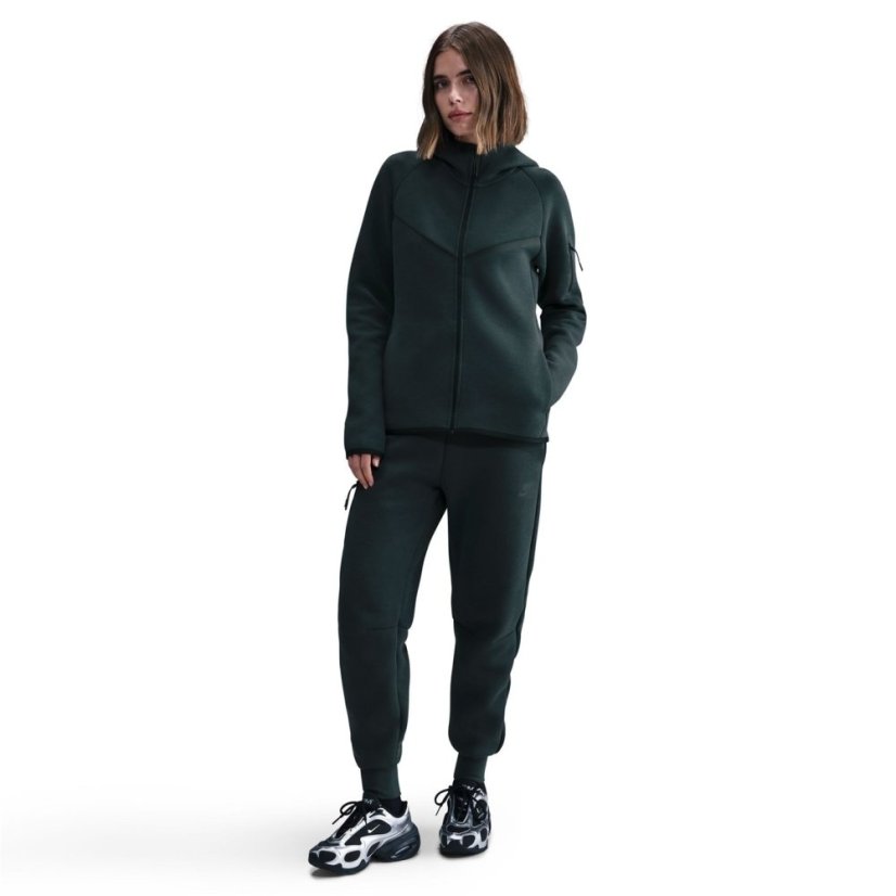 Nike Women's Tech Fleece Zip Hoodie Seaweed/Black