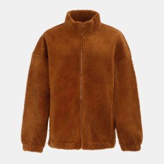 SoulCal Women's Soul Cal Full Zip Long Sleeve Sherpa Jacket Coffee