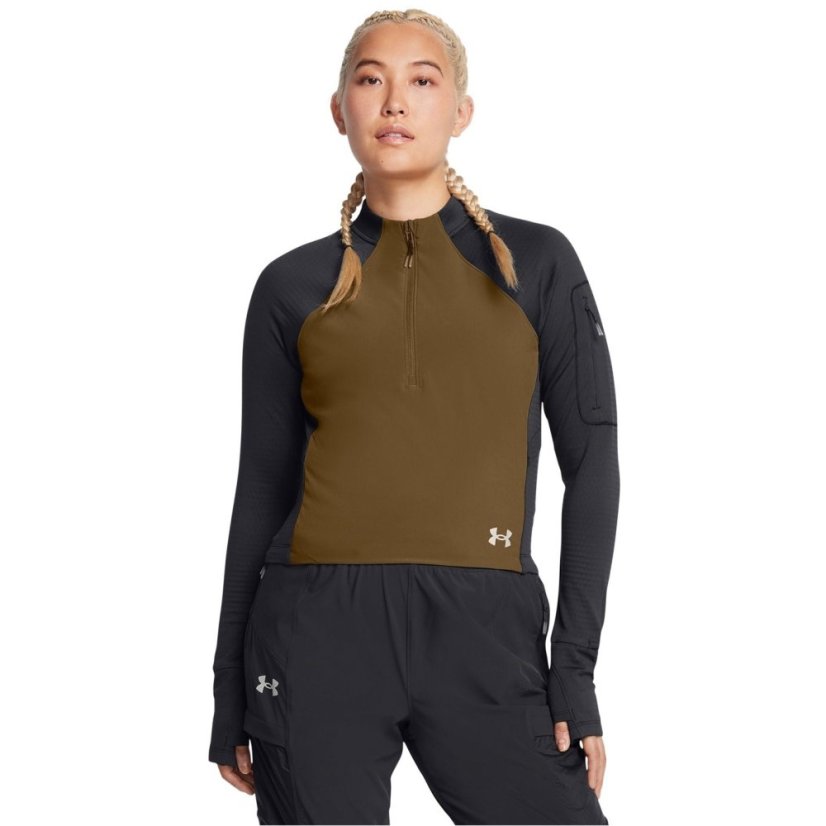 Under Armour Women's Trail Long Sleeve Performance Running Top ANTHRACITE / CO