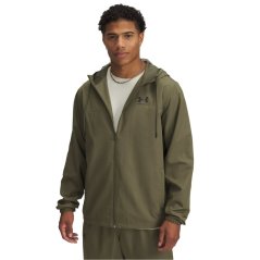 Under Armour Men's Sportstyle Water Resistant Wind Resistant Long Sleeve Windbreaker Marine OD Green