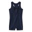Slazenger LYCRA® XTRA LIFE™ Boyleg Swimming Suit Junior Girls Navy