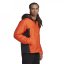 adidas BSC 3-Stripes Puffy Hooded Jacket orange/black