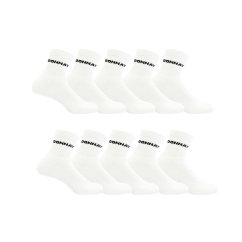 Donnay 10 Pack Quarter Socks Ladies White