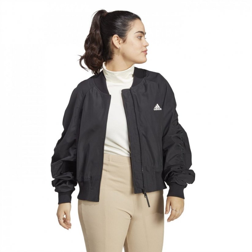 adidas Plus Size Collective Power Bomber Jacket Womens Black