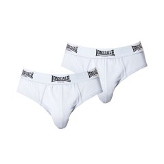 Lonsdale 2Pk Brief Mens White