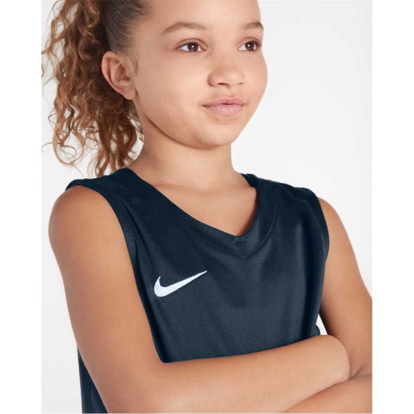 Nike Unisex Kids Performance Basketball Jersey Obsidian/White