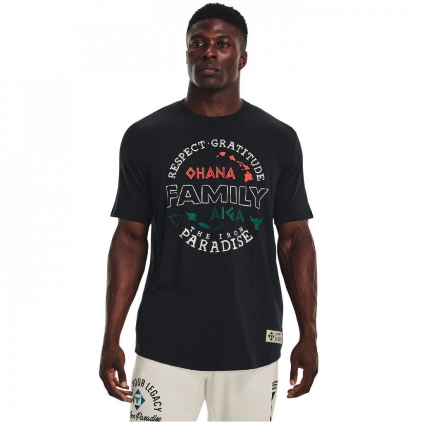 Under Armour Project Rock Family SS Training T-shirt Black/Ivory