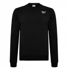 Reebok Identity Fleece Vector Crew Sweatshirt Black