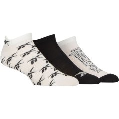 Reebok Sports Essentials Low Cut Pull Up Trainer Socks Wht/Blk/Wht