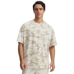 Under Armour Men's Short Sleeve Performance Gym Top Stone/White