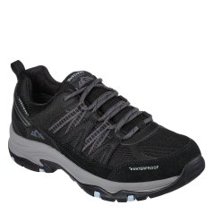 Skechers Women's Casual Low-Top Trainers BLACK/BLUE