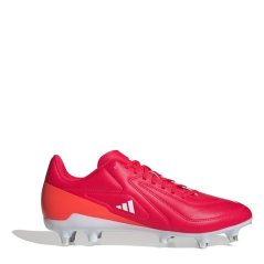 adidas RS-15 Adults Soft Ground Rugby Boots Red/Wht/Org