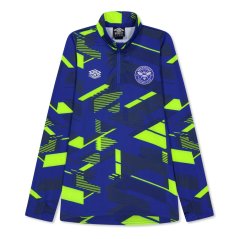 Umbro BFC WrmUp MdLy Jn99 Deep Surf/Ylw