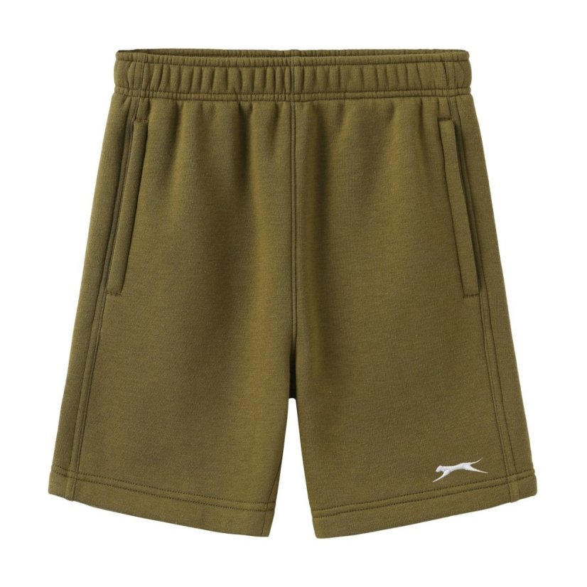 Slazenger Fleece Short Junior Khaki