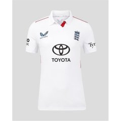 Castore Womens 26/27 England Cricket Test Shirt White