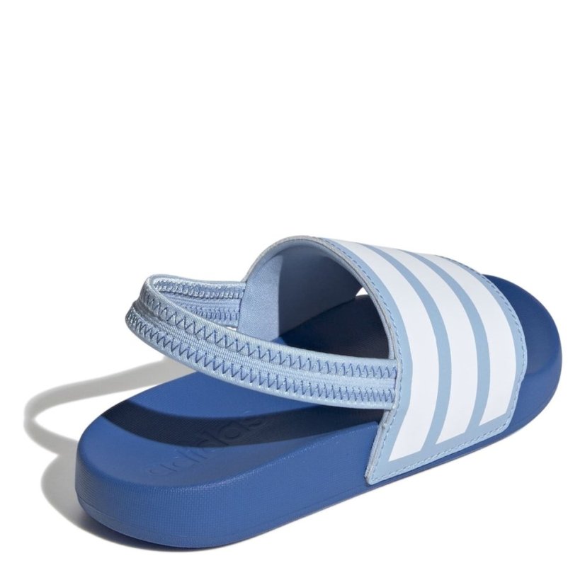 adidas Adilette Estrap Slides Kids Sky/White