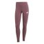 adidas Essentials 3 Stripe Leggings Womens Ruby