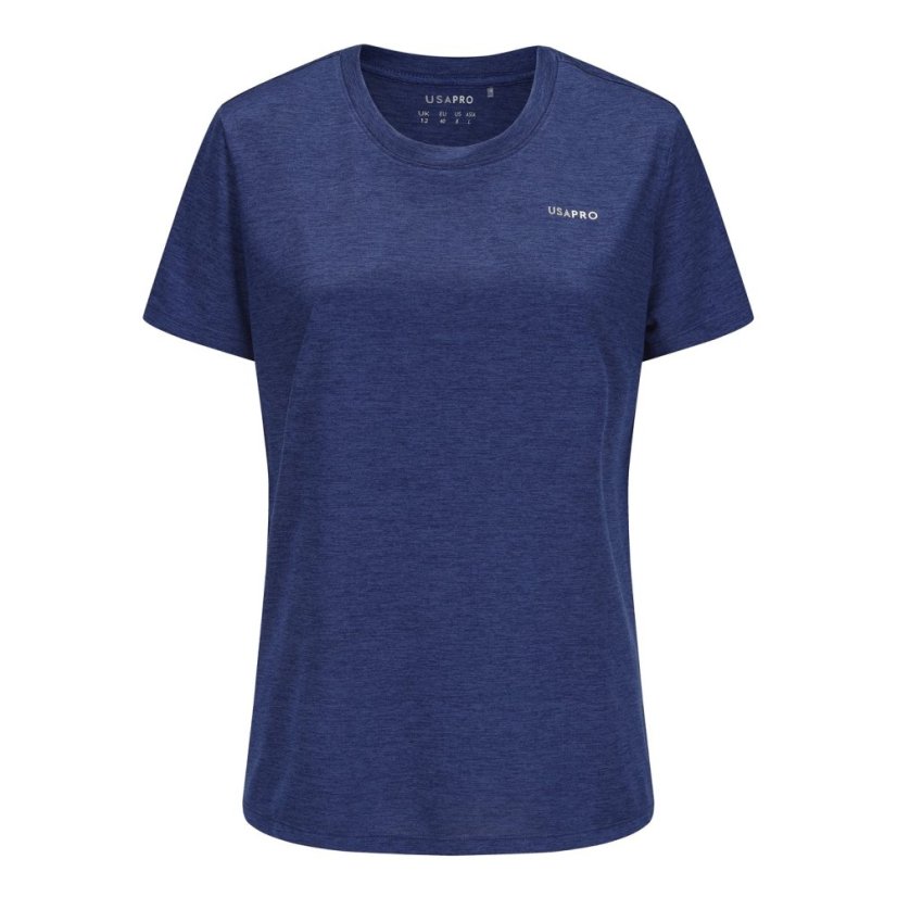 USA Pro Tech C Tee Womens Navy