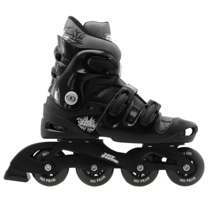 No Fear Inline Skates Mens Black/Charcoal